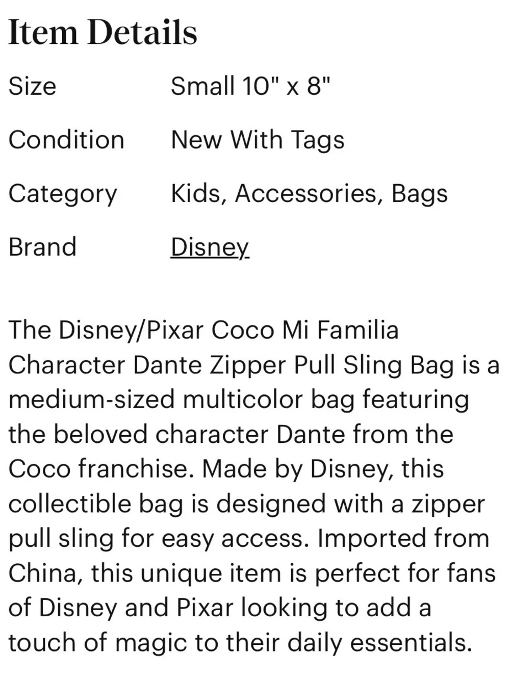 Disney licensed coco
